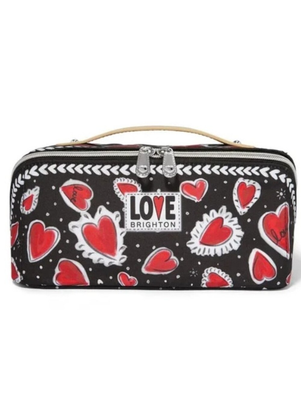 Brighton Hearts A Flutter Cosmetic Bag